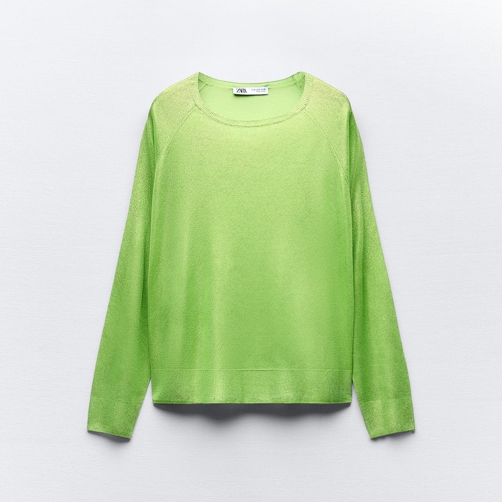 ZARA | Jersey Crewneck Sweater Size Large NWT